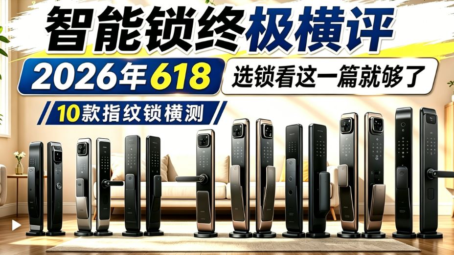 【2026年618智能门锁推荐】超全指纹锁测评,电子锁|智能锁排名前十+超全选购指南一览,值得买的智能锁推荐2026品牌排行榜买前必看