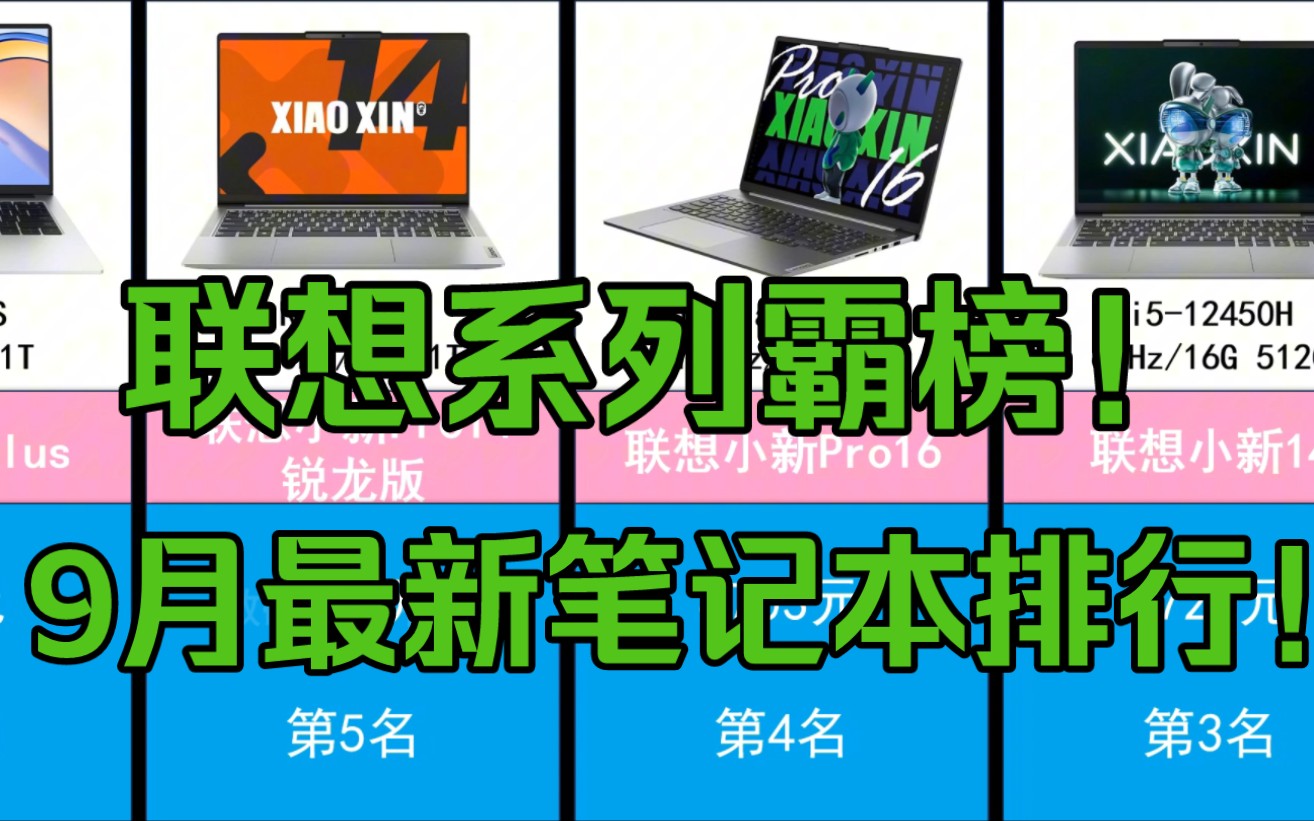 联想笔记本霸榜!9月京东最新笔记本电脑销量排行,你入手了哪一款呢?哔哩哔哩bilibili