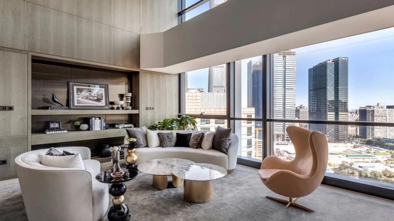 【150000元/㎡】北京cbd顶级豪宅 梵悦108跃层样板间,祝点赞投币的小