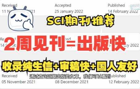 [图]【期刊推荐】毕业不愁！2周见刊、接收率>70%SCI杂志 ：2分+收录纯生信+审稿快/科研/SCI文章发表/研究生