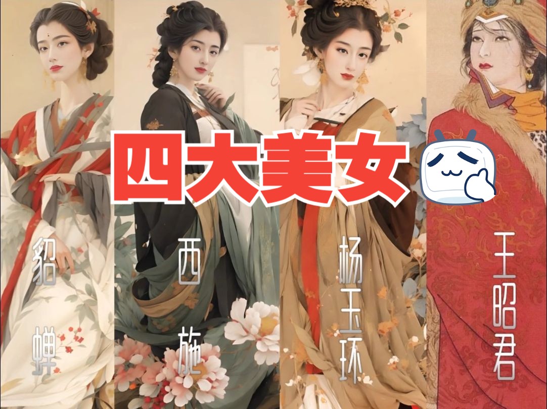 古代四大美女 忠义德情!哔哩哔哩bilibili