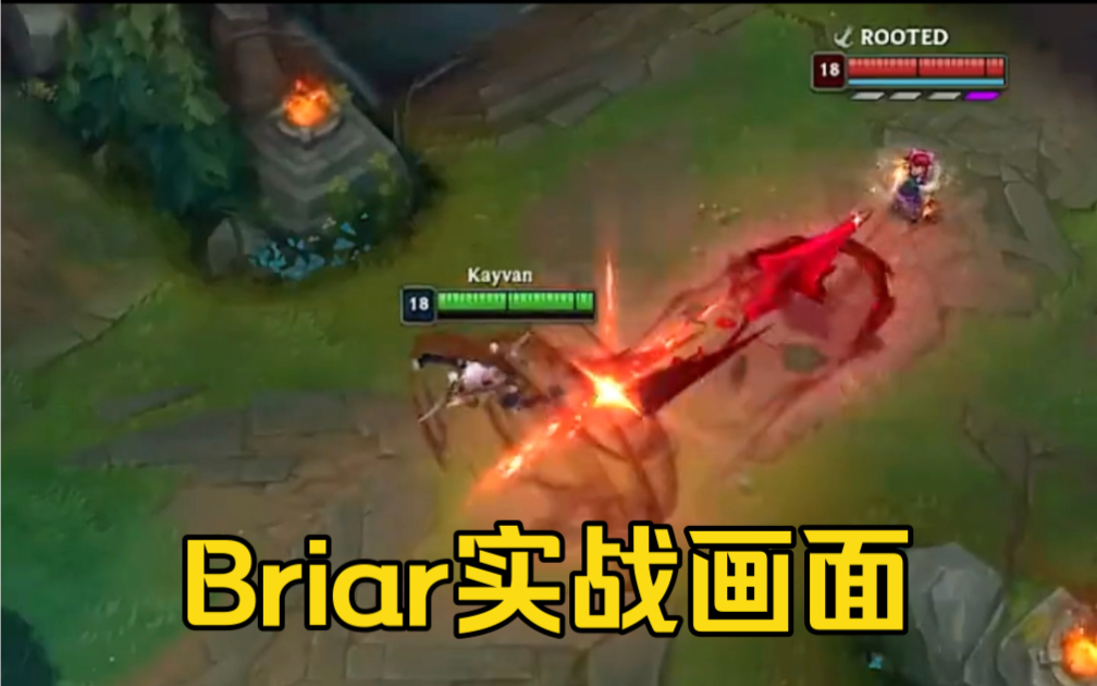 大招超远距离突进!疯狂吸血!【新英雄Briar】实战画面!电子竞技热门视频