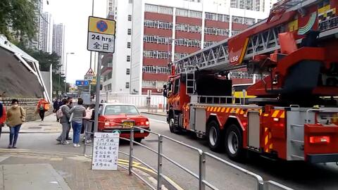 Tiny微影香港 一級火警 觀塘消防局鋼梯消防車 哔哩哔哩
