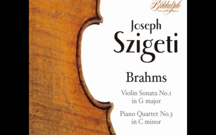 [图]Joseph Szigeti- Brahms Violin Sonata No.1 in G major, op.78