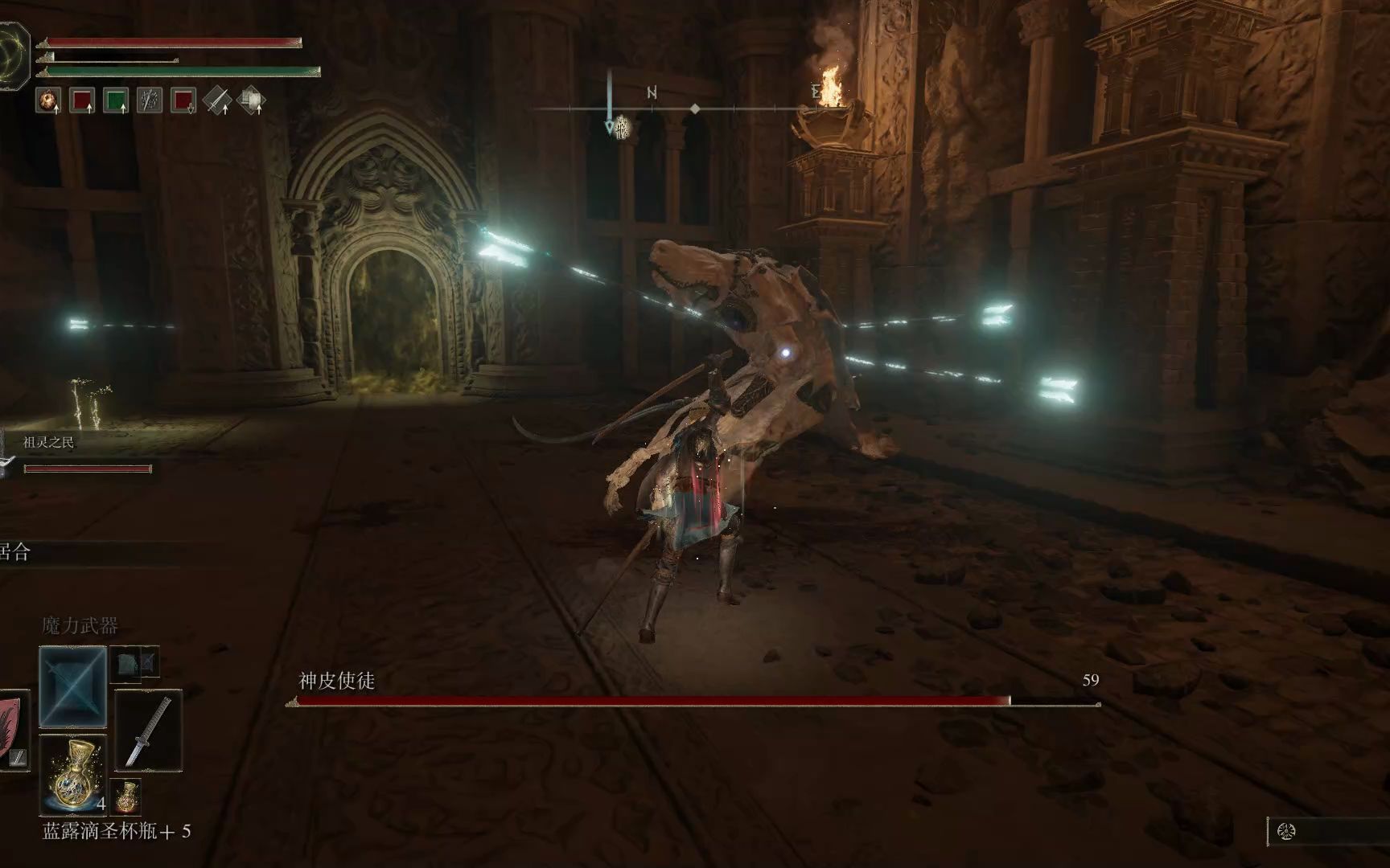 【艾尔登法环】神皮使徒有盾就能过_攻略
