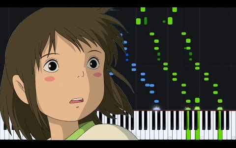 [图]【钢琴】那个夏天（あの夏へ）- 久石让 - 千与千寻- Spirited Away [Piano Tutorial] (Synthesia)