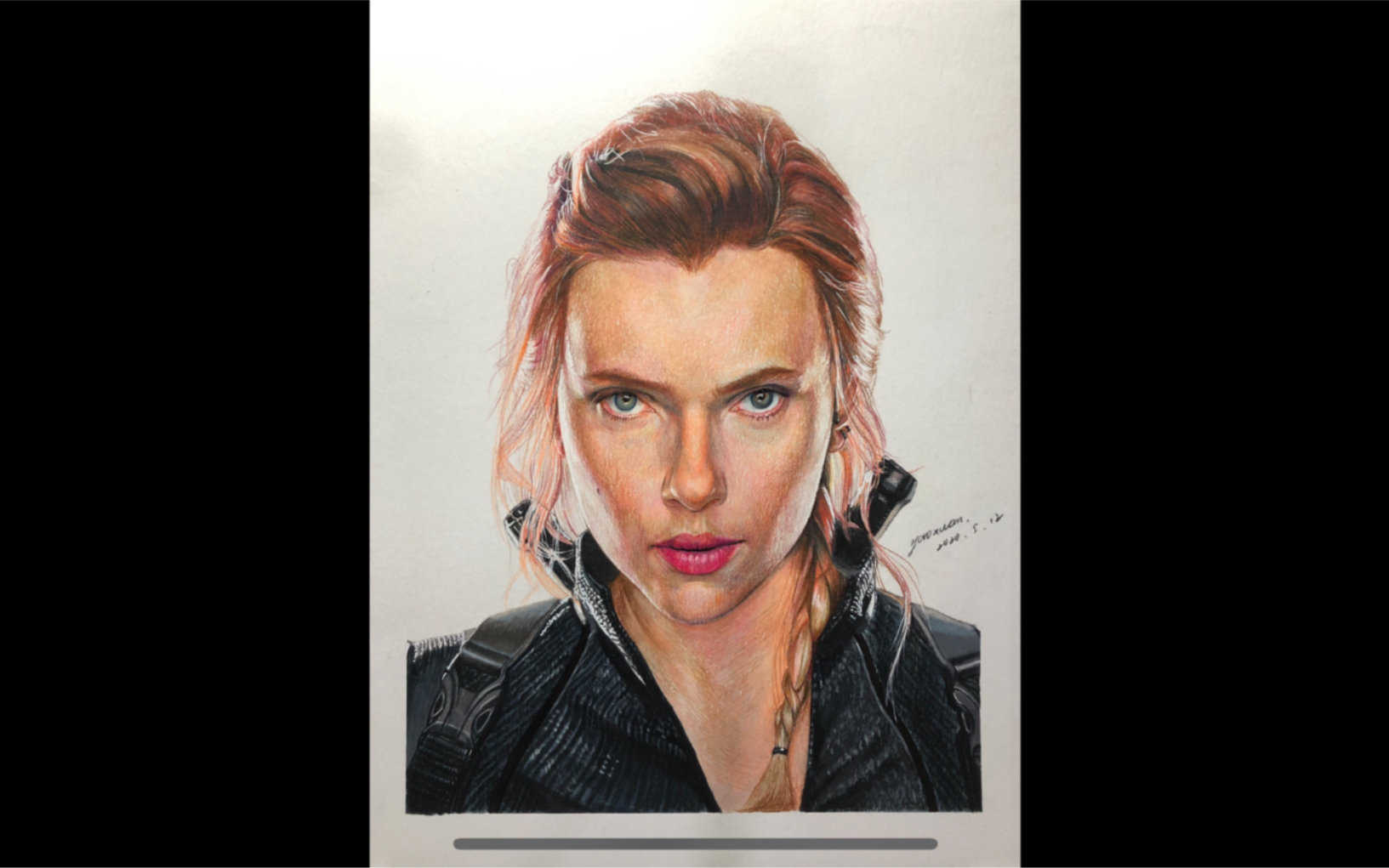 【彩铅手绘】speed drawing #12黑寡妇_哔哩哔哩 (゜-゜)つロ 干杯