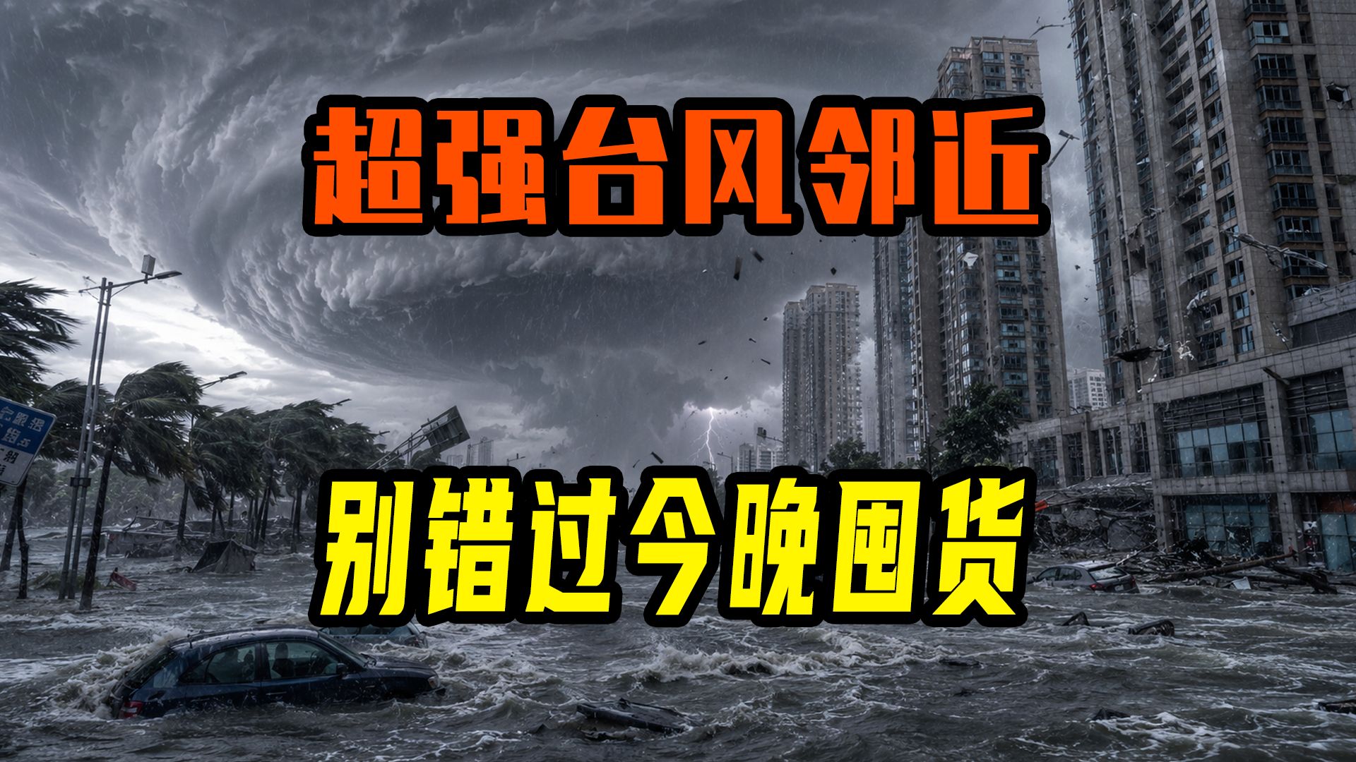 超强台风明日就到，今夜你该囤点什么？【生存狂想】