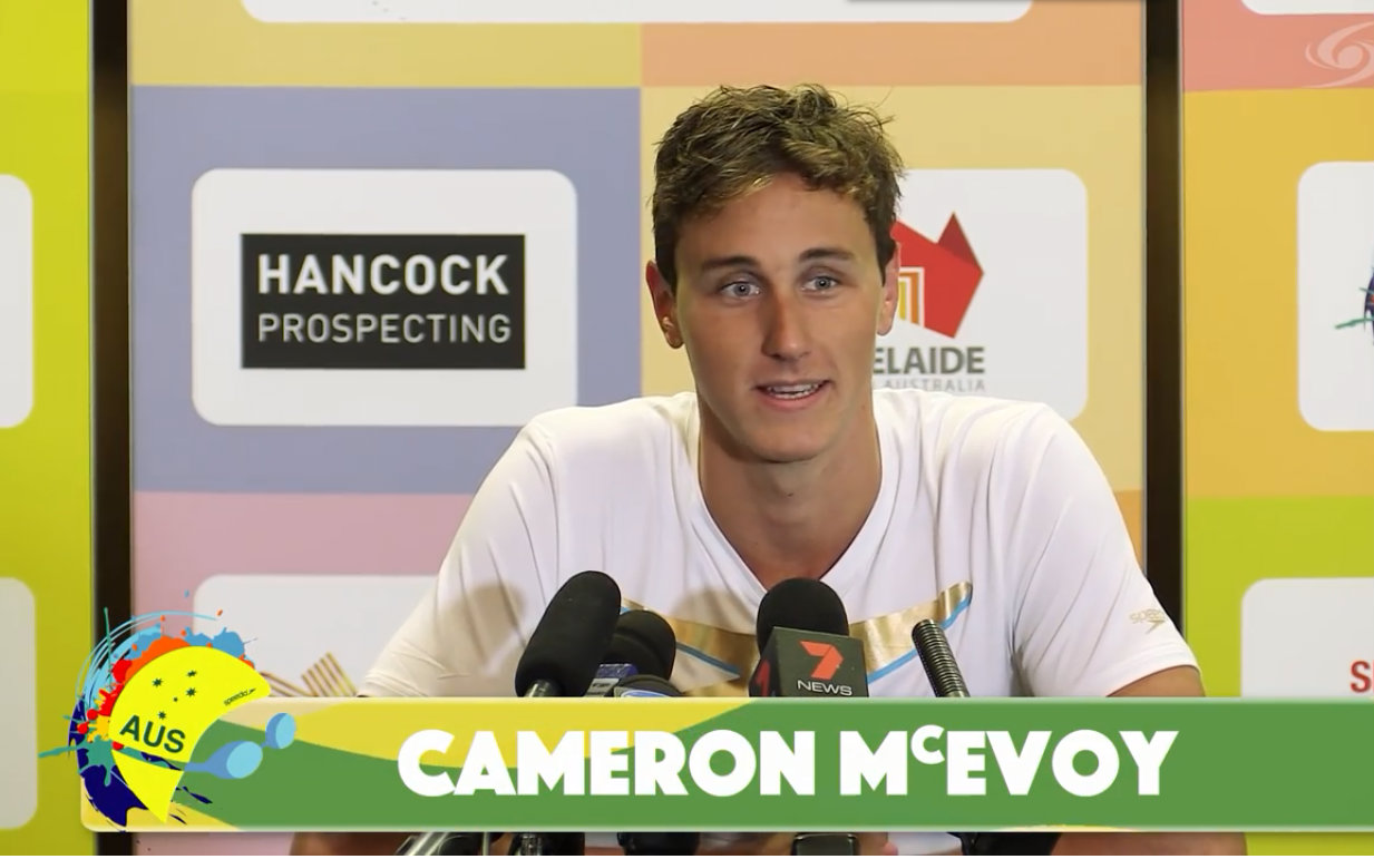 小麦新闻发布会Cameron McEvoy lands in Adelaide哔哩哔哩bilibili