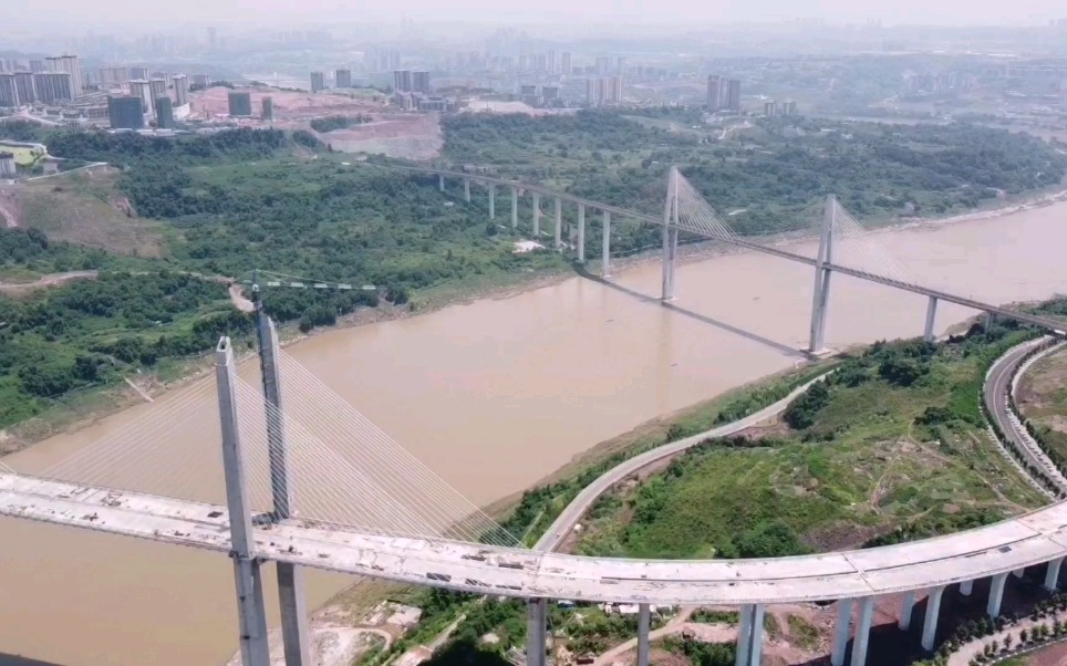 重庆主城又添一座特大跨江大桥,即将通车,不愧是桥都啊!哔哩哔哩bilibili