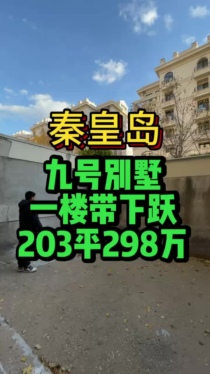 秦皇岛九号别墅一楼带下跃203平298万哔哩哔哩bilibili