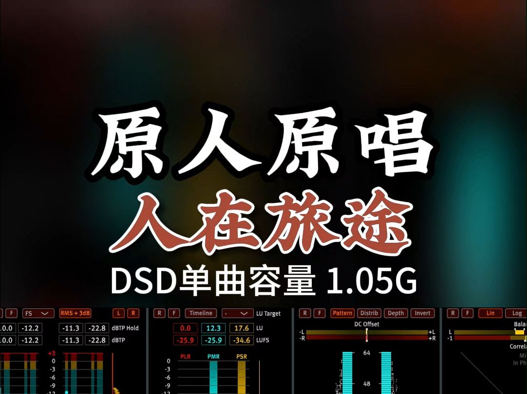 经典老歌,原人原唱,《人在旅途》DSD完整版1.05G,百万调音师专业录音棚制作,顶级hifi无损音质哔哩哔哩bilibili