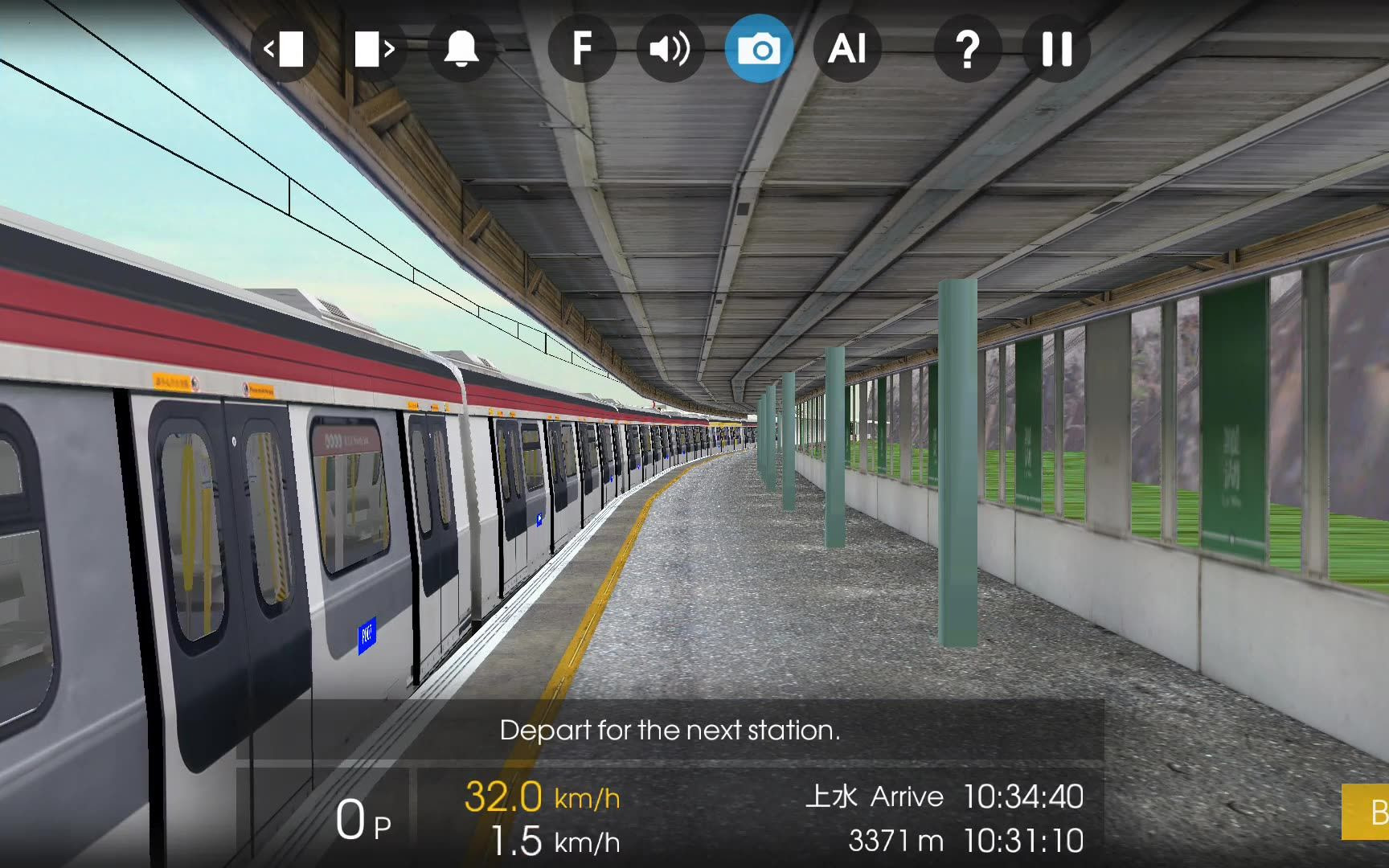 hmmsim2港铁东铁线往红磡东铁线韩国制现代列车版本罗湖红 