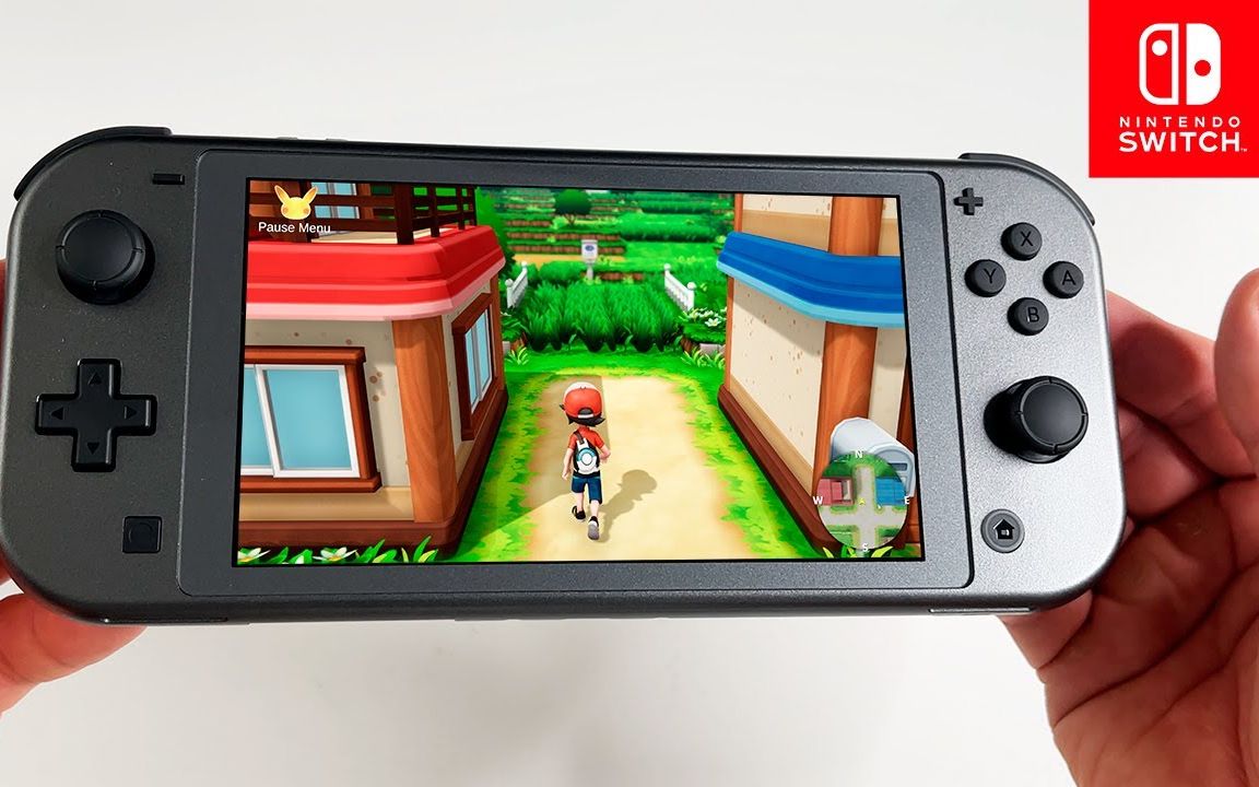 【任天堂】限定版switch lite 体验《精灵宝可梦lets go》_哔哩哔哩