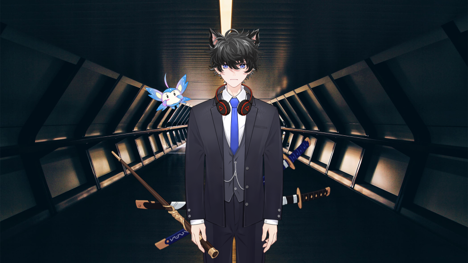 跃迁の影天予虚拟形象初公开!带着猫耳发卡的血魔你喜欢吗?