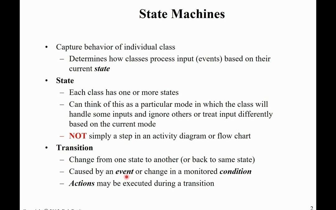 [英文] 动态建模 状态机图 Dynamic Modeling  State Machines Diagram哔哩哔哩bilibili