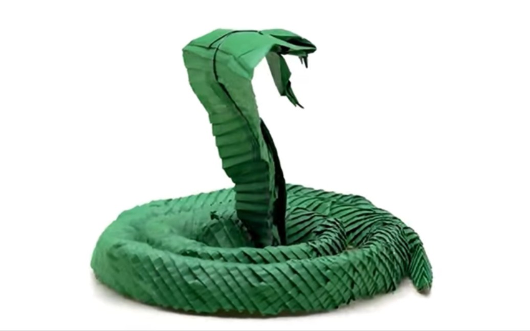折纸蟒蛇的折法图片