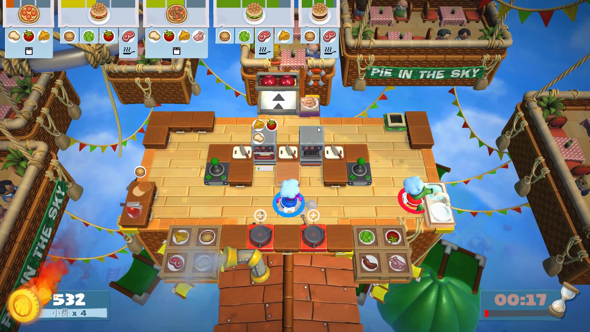 胡闹厨房分手厨房(overcooked)2 6-4关