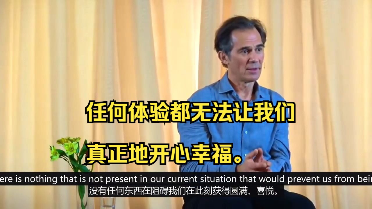 [图]Rupert Spira：任何体验都不会给我们带来真正的幸福/喜悦。No Experience Can Bring Us Happiness 鲁伯特斯彼拉