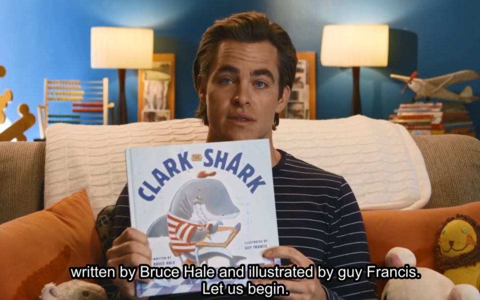 [图]【英文字幕】Chris Pine bedtime story：Clark the Shark