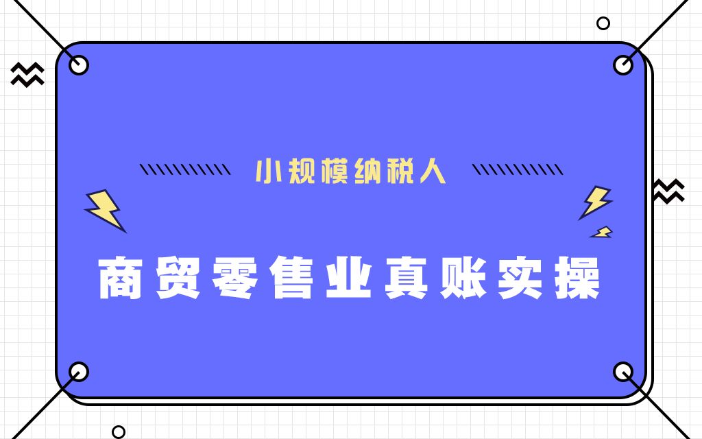 小规模纳税人商贸零售业真账实操课程哔哩哔哩bilibili