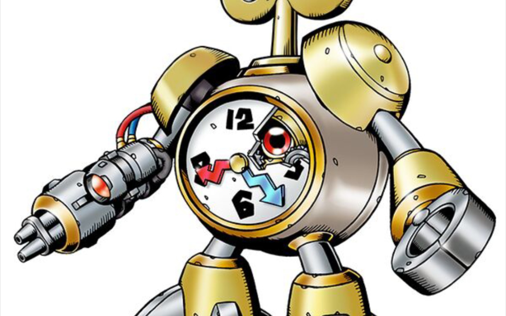 迷你世界数码宝贝图鉴00133时钟兽时钟形态