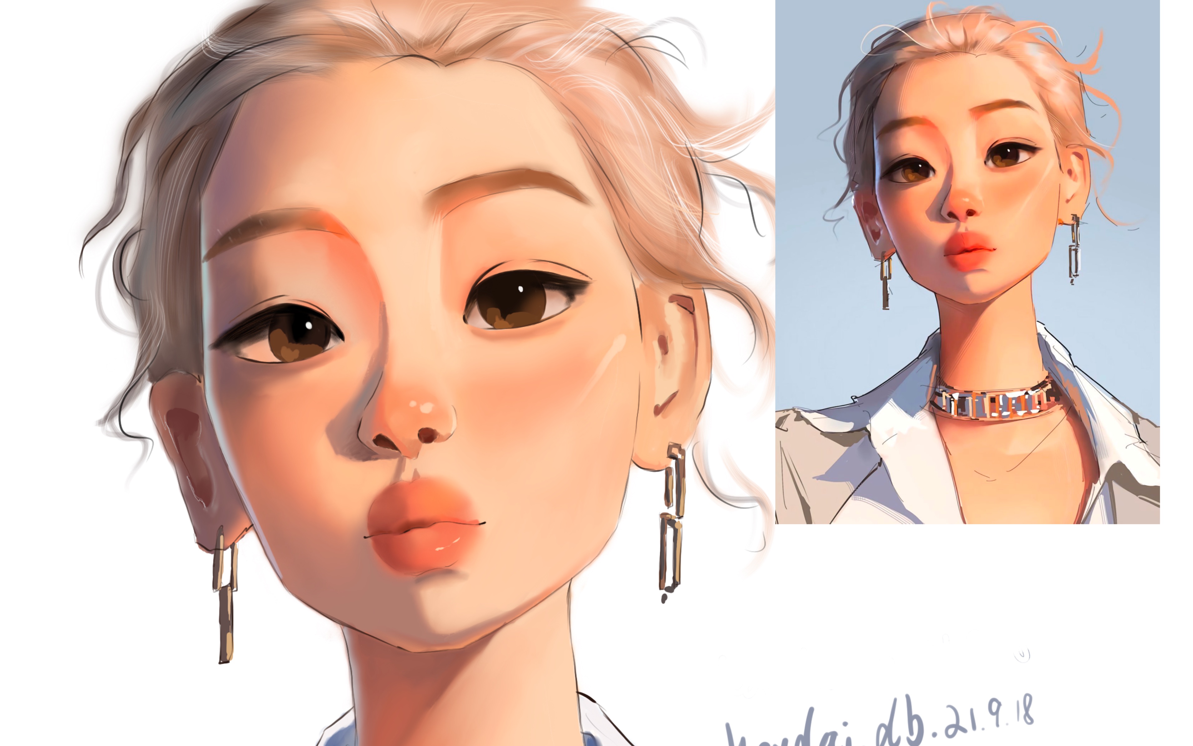 临摹插画师samyang