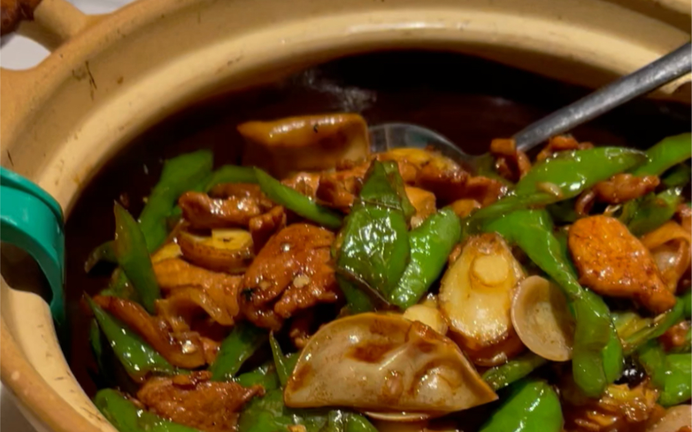 宝能美食测评农耕记新品鲍鱼辣椒炒肉