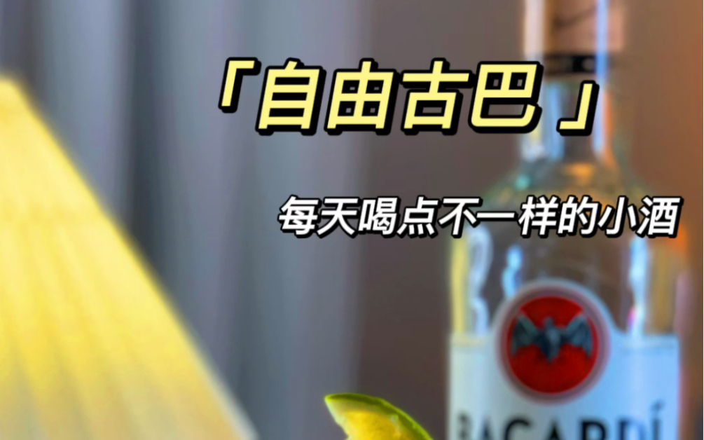 聚会调酒|经典鸡尾酒自由古巴!好喝解渴哔哩哔哩bilibili