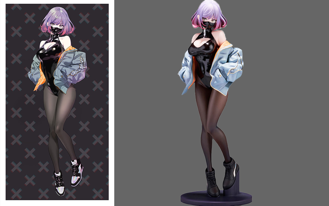 【zbrush雕刻】二次元人物手办模型雕刻,教你零基础制作老婆模型