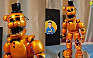 下载视频: 【fnaf】 教你用粘土制作一只withered Golden Freddy｜搬运