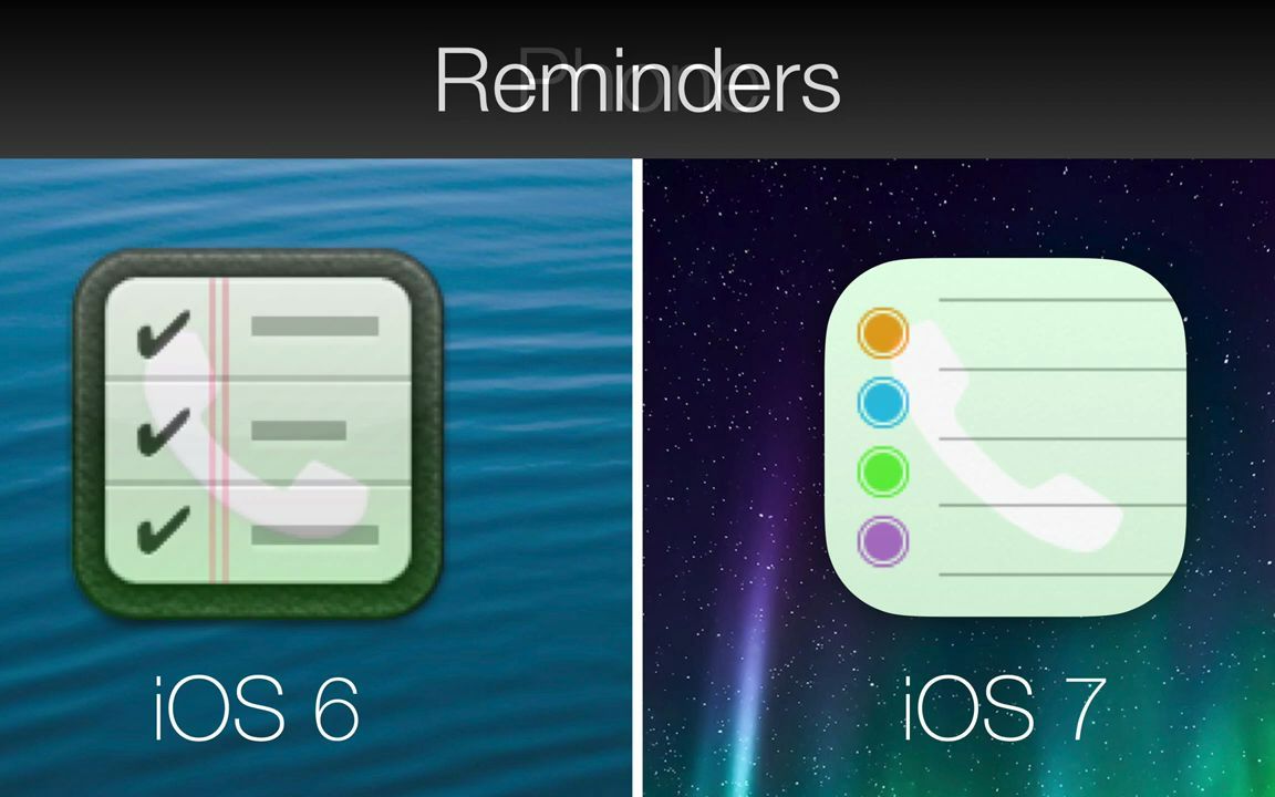 搬运比较ios6和ios7的图标