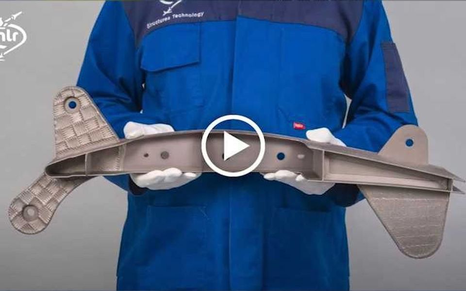 金属3d打印轻量化多功能飞机襟翼