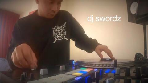 dj swordz 单边搓盘🏆冠军，顶级flow&12寸黑胶效果盘改变Flow 