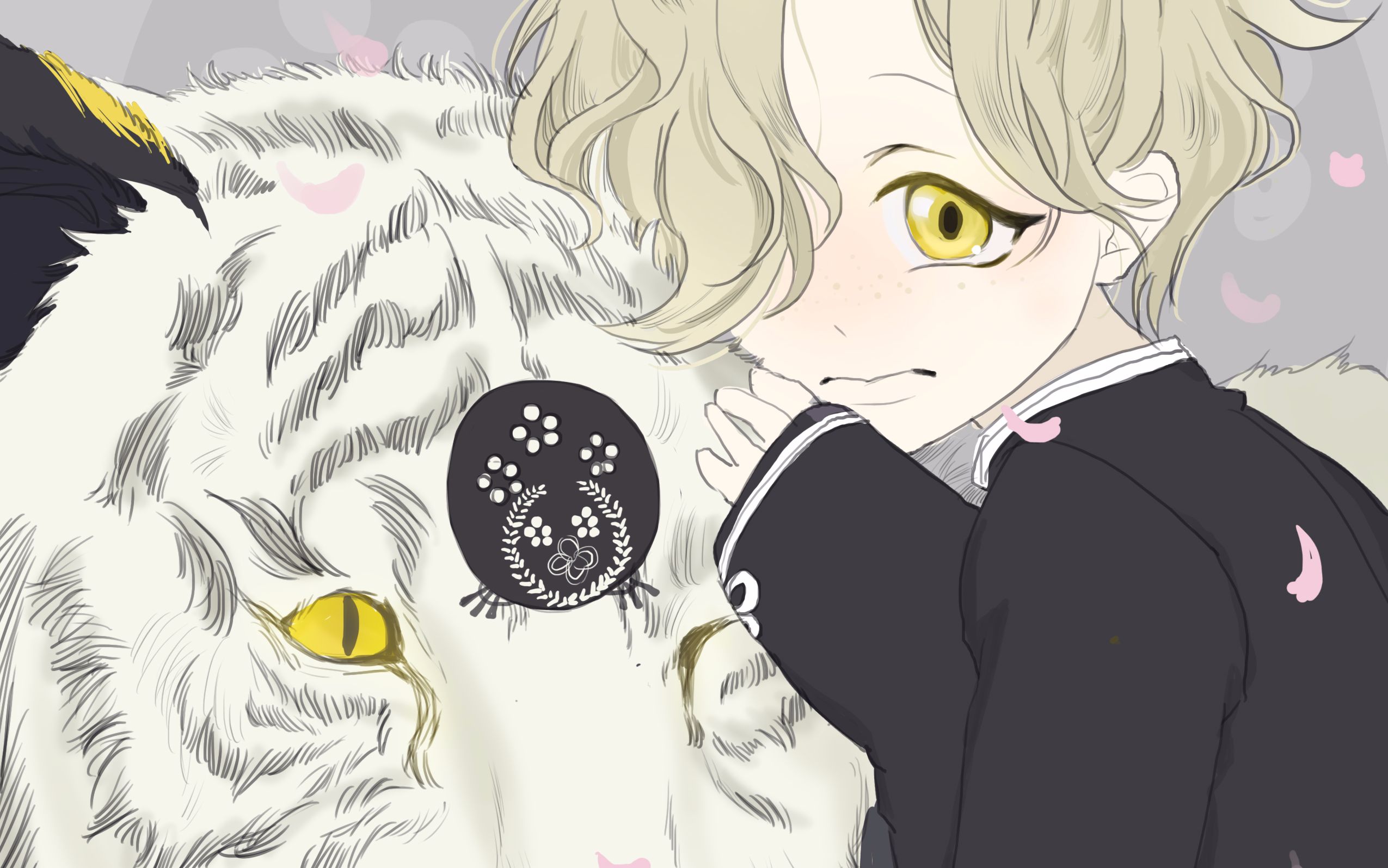 五虎退 板绘过程