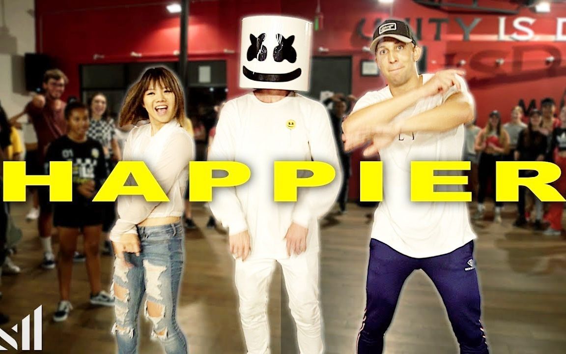 [图]【Marshmello亲临红房子打酱油!!】Matt+小贝授课 Kaycee客串编舞Happier