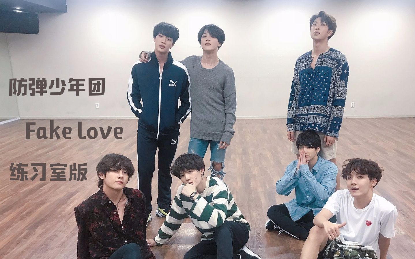 【yugo中字】防弹少年团《fake love》练习室版