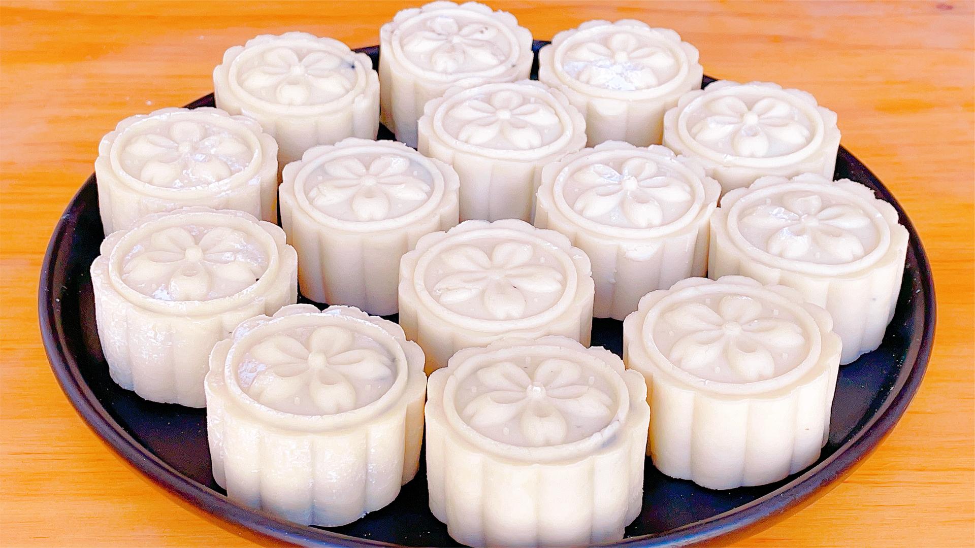 传统月饼吃腻了,教你做米月饼,不要烤箱不用蒸,咬一口满嘴留香