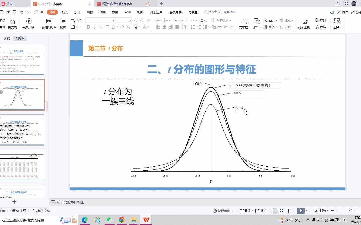 t分布单、双侧尾部面积哔哩哔哩bilibili