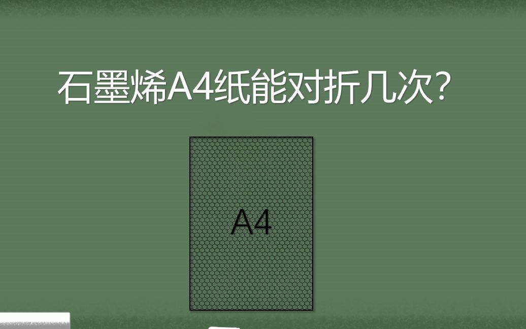 石墨烯A4纸能对折几次?哔哩哔哩bilibili