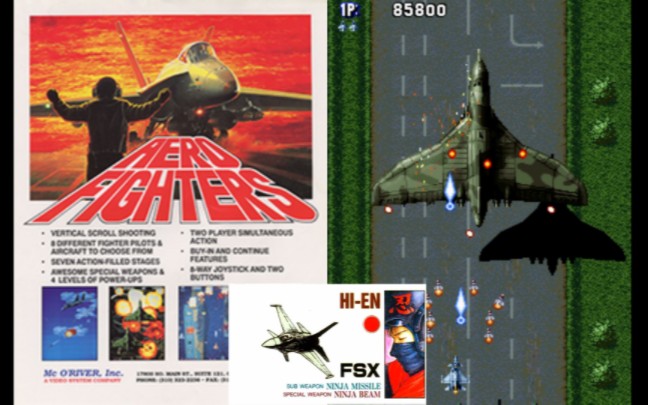 [图]四国战机 日本1号 FSX 一命一周目混关(Aero Fighters ©Video System 1992)