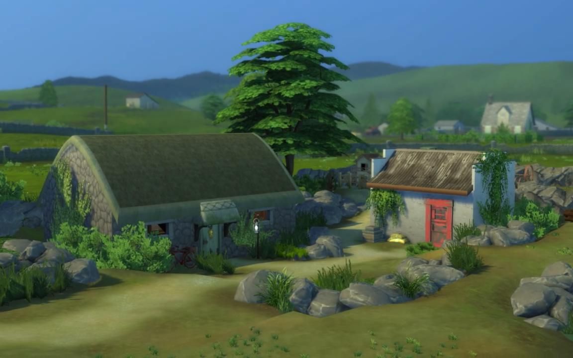 脱离网格苏格兰黑屋 off the grid scottish blackhouse _ the sims 4