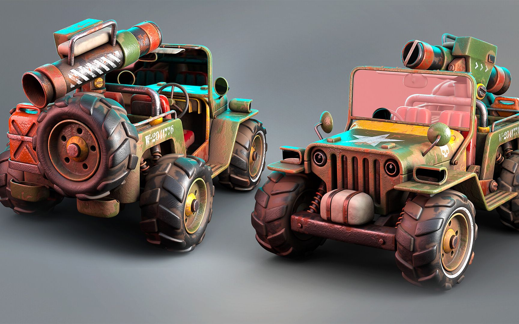 【maya教程】次世代车辆建模 吉普模型制作