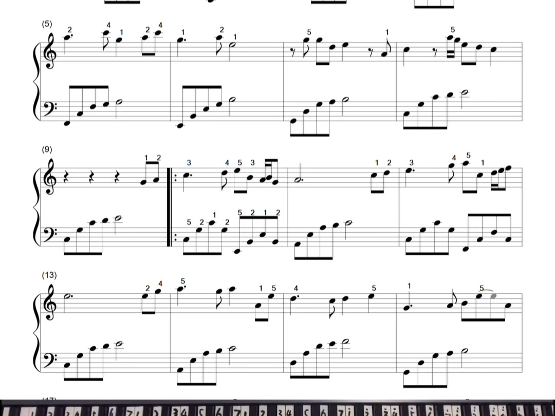 流行钢琴五线谱书#女儿情#钢琴教学 #五线谱 #钢琴 #成人钢琴