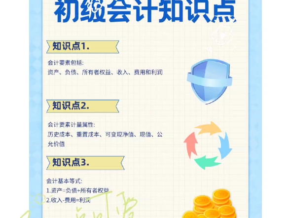 初级会计基础知识点你知道吗?哔哩哔哩bilibili