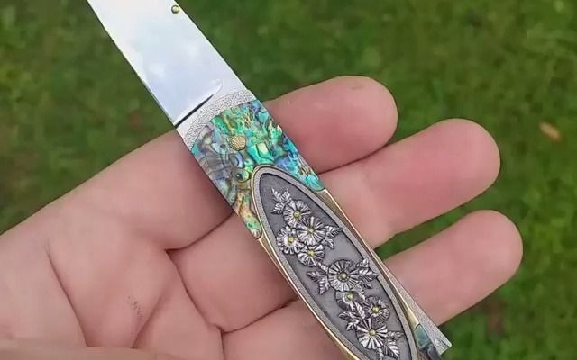 aki刀匠 abs ms刀匠 比利时女刀匠 véronique laurent 艺术折刀 aim