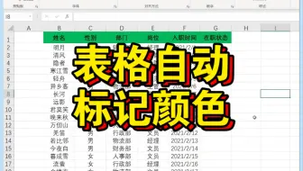 Excel小技巧：输入特定文本，表格自动标记颜色
