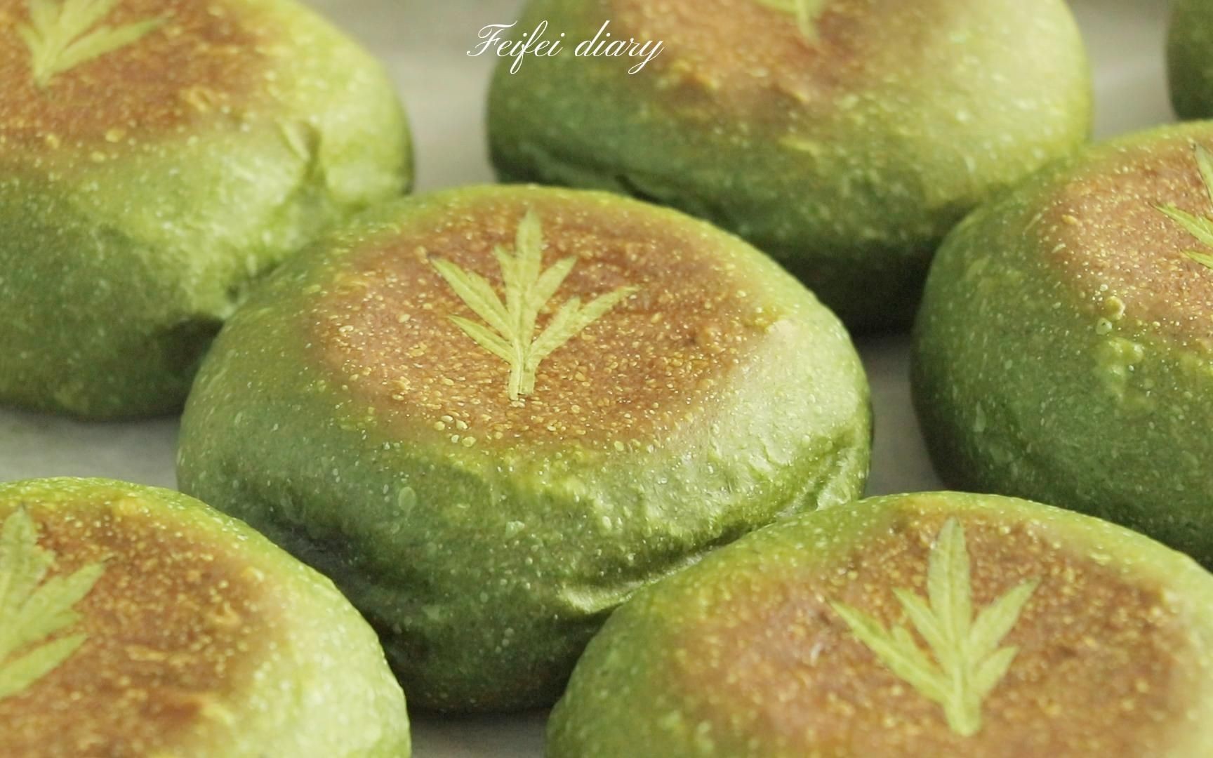 999款不重样面包(64)| 艾草肉松麻薯面包 · 春系列限定