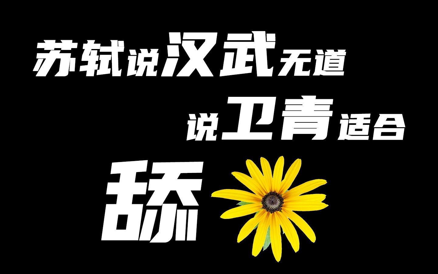 苏轼为什么写文章黑汉武帝和卫青?文人笔下有千言,胸中无一策哔哩哔哩bilibili