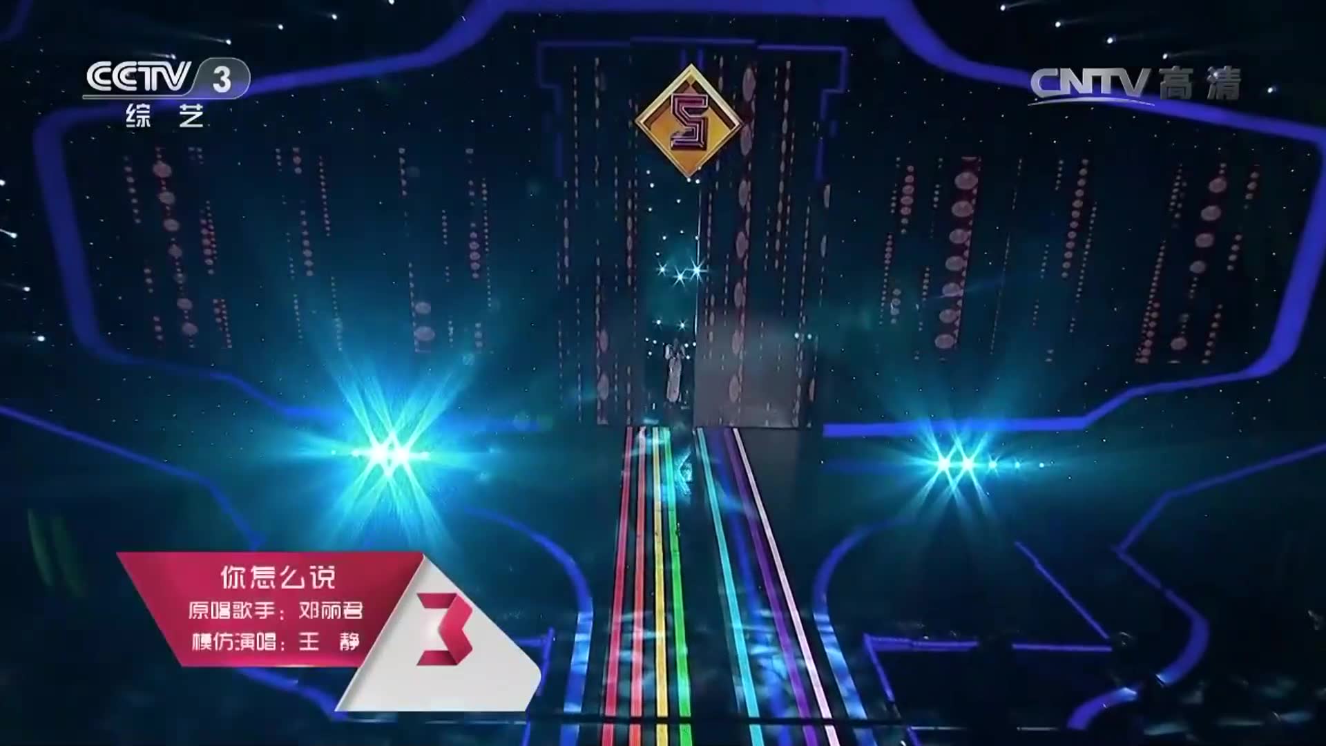 [图]CCTV3 开门大吉《你怎么说》王静演唱